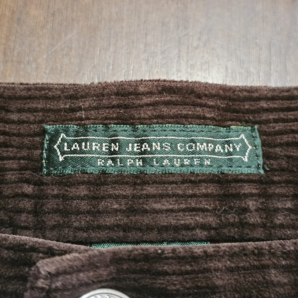 Ralph Lauren Jeans Company Brown Corduroy Bootcut  Pants Stretch Women's Size 8 - Picture 7 of 12